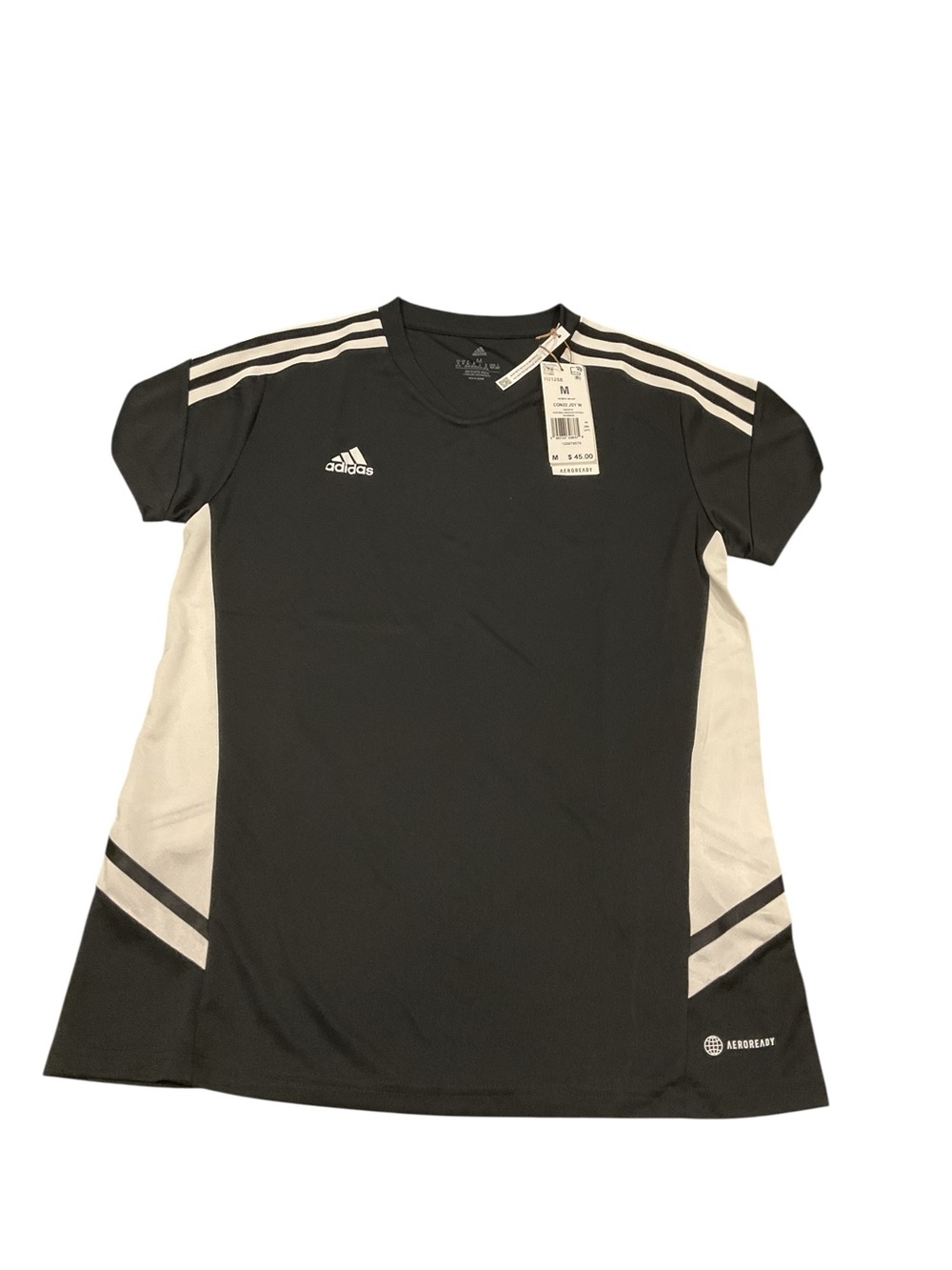 Adidas Condivo 22 Jersey W Black White AEROREADY Soccer Training Top